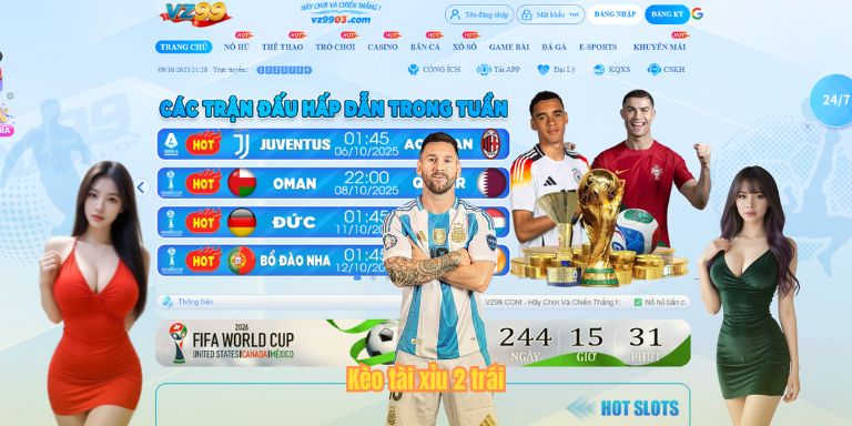 Kèo tài xỉu 2 trái